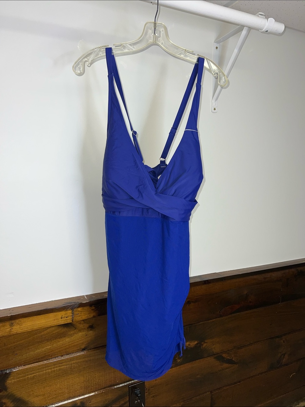 NWT‎ Royal Blue Cross Back Women’s Swim Dress- 3XL